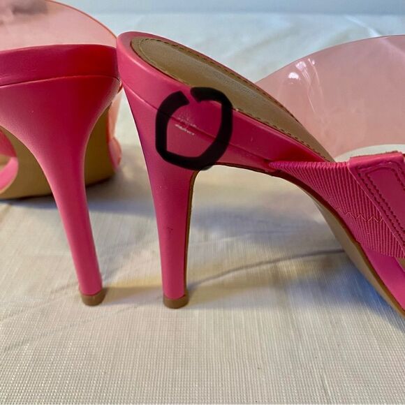BCBGeneration Gorgeous Clear Acrylic & Hot Pink Pumps in Size 6 w/ 4” heels. - Picture 7 of 7